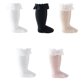 D7WF Zime Patria Členkové Ponožky Čipky Prehrabať Ponožky Pohodlné Naberaný Módne Ponožky